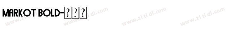 MarkOT Bold字体转换